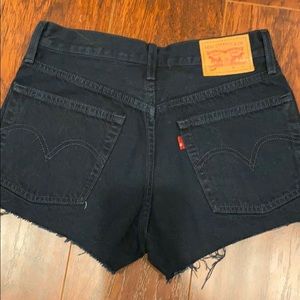 Levi’s Blue Black 501 Cut Off Shorts